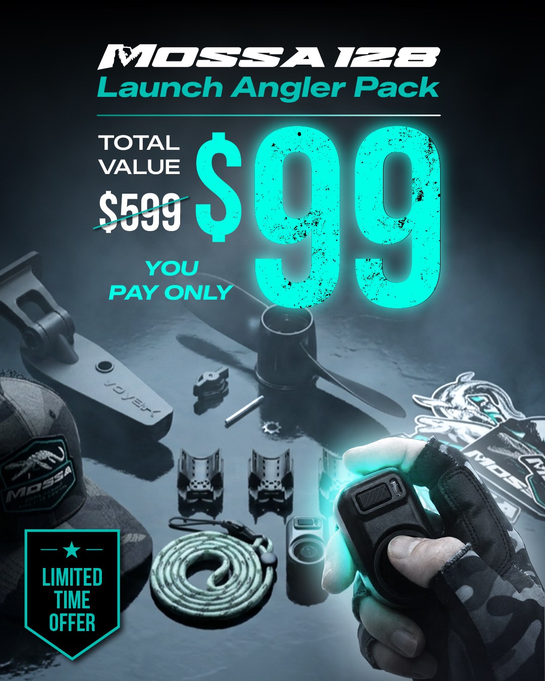 MOSSA 128 Launch Angler Pack